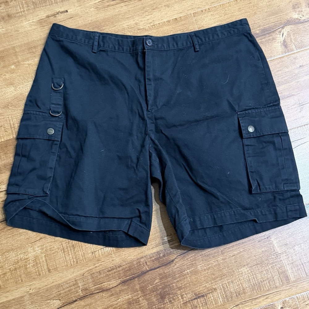 Lauren Ralph Lauren Womens  Sz 16 Black Cotton Cargo Shorts Utility Twill
